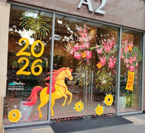 tranh kính tết mã phi nước đại 2026