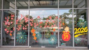 vẽ kính tết khu đô thị sala